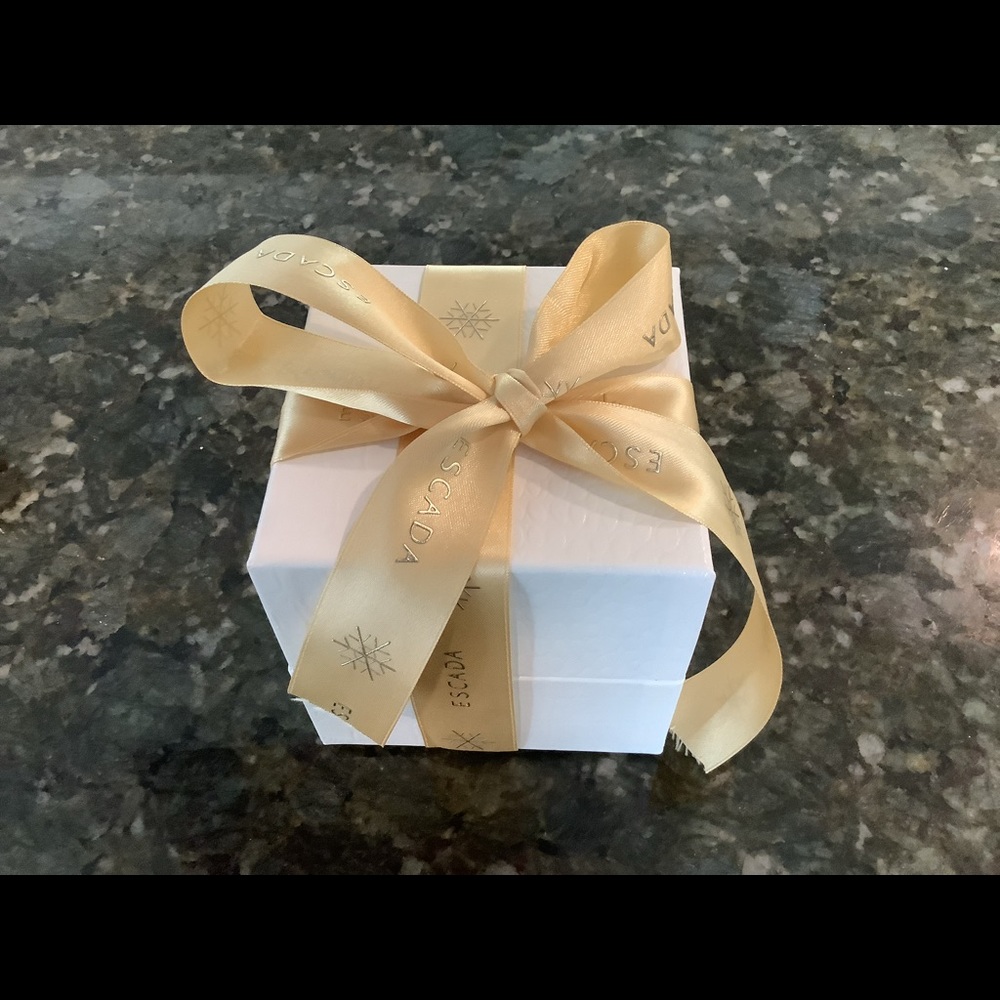 Escada glass Candle New in Box